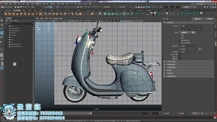 Maya 小電摩托建模教程上。maya建模基礎教程 - 天天要聞
