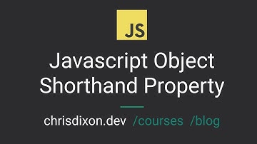 Javascript Object Shorthand Property