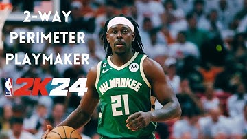 NBA 2K24 BEST ALL AROUND DEFENSIVE PG BUILD | 2-WAY PERIMETER PLAYMAKER!!!!