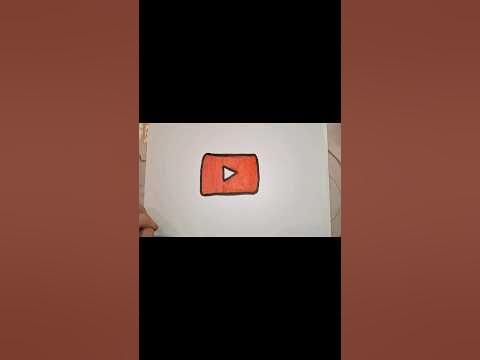 Draw a youtube logo for kids|| How to draw YouTube logo - YouTube
