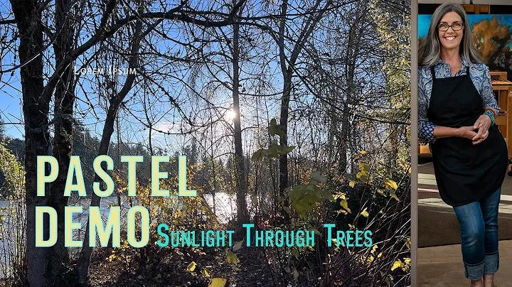 Free Pastel Demo of Sunlight Through Trees