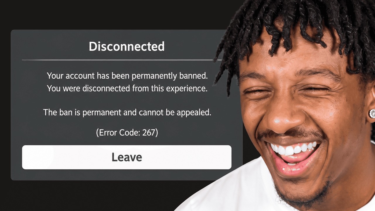 ROBLOX FAKE BAN PRANK