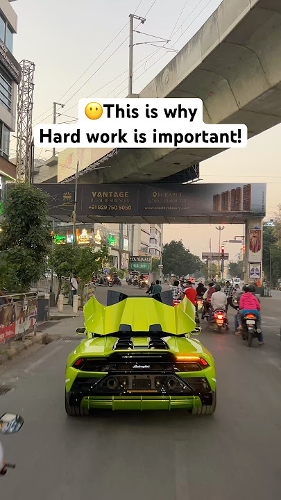 Lamborghini transforming in Indian traffic! #supercar