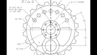 Autocad 2D Gear Practice