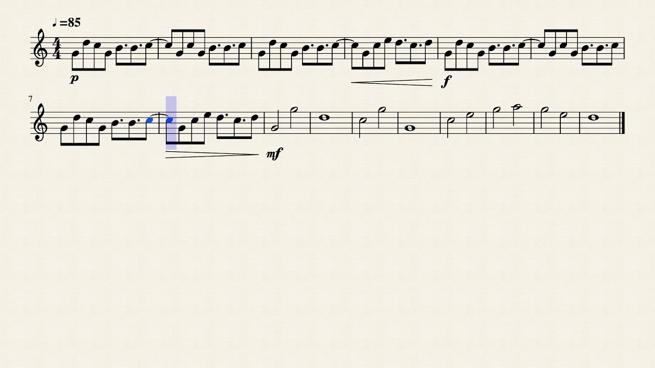 Play His Theme (Undertale) Music Sheet