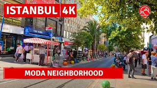 Istanbul 2023 Moda Popular-Attractive Neighborhood Walking Tour|4k 60fps