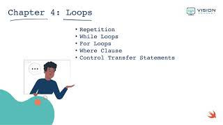 CH4-1-Loops: Outline | تطوير التطبيقات | لغة سوفت | Swift Programming screenshot 5