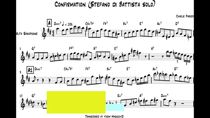 Confirmation - Stefano di Battista solo transcript...