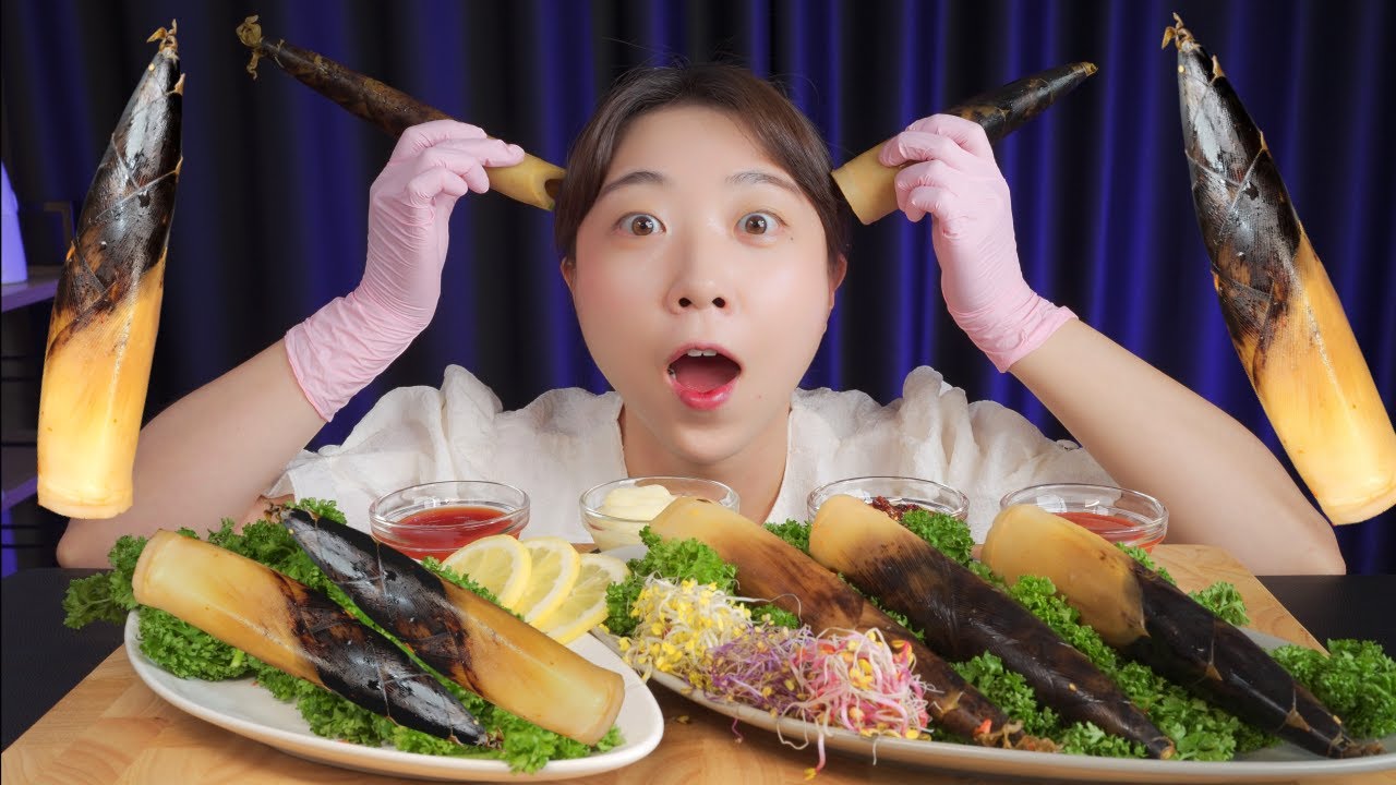 죽순 쏙쏙 까먹는재미가 쏠쏠 ~!bamboo shoot Mukbang Real sound ASMR Eatingsound