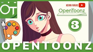 How to PAINT a 2D ANIMATION in OpenToonz # 3  Kevin Farias