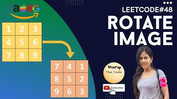 Rotate Image  | LEETCODE 48 | Solution Explanation | Interview Problems