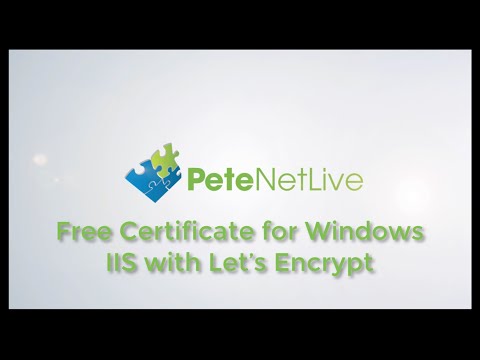 Free Certificate for IIS with Let's Encrypt