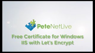 Free Certificate for IIS with Let's Encrypt