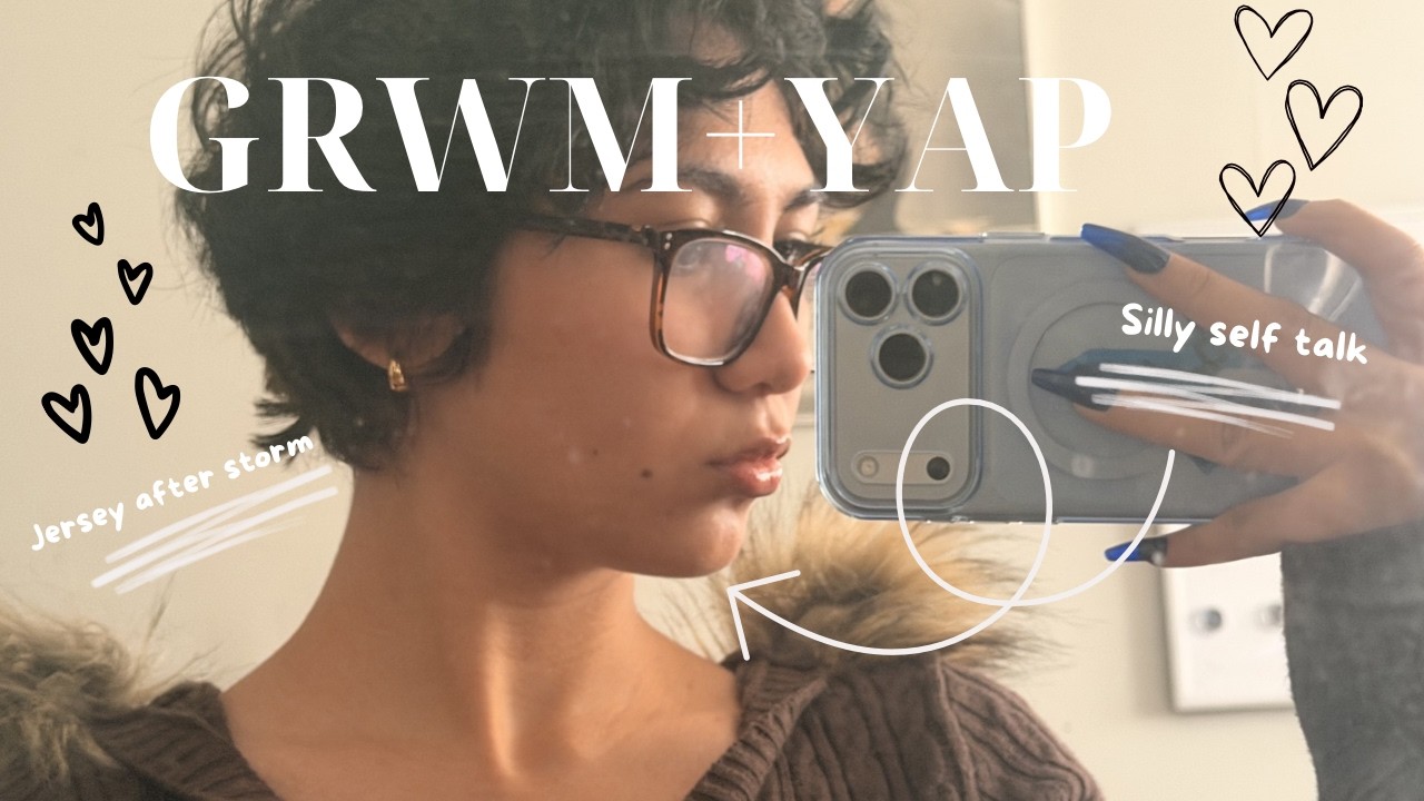 Get ready with me and yap after a Jersey storm!