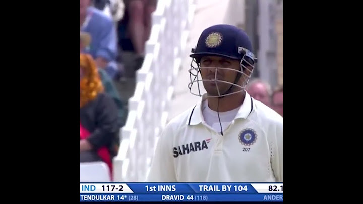 Rahul Dravid Most Perfect Defence Vs James Anderson - Front Foot Defence