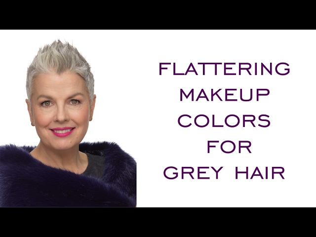 Flattering Makeup Colors For Grey Hair