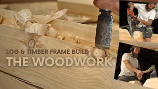 building log & timber frame garage: step-by-step construction process part l of ll