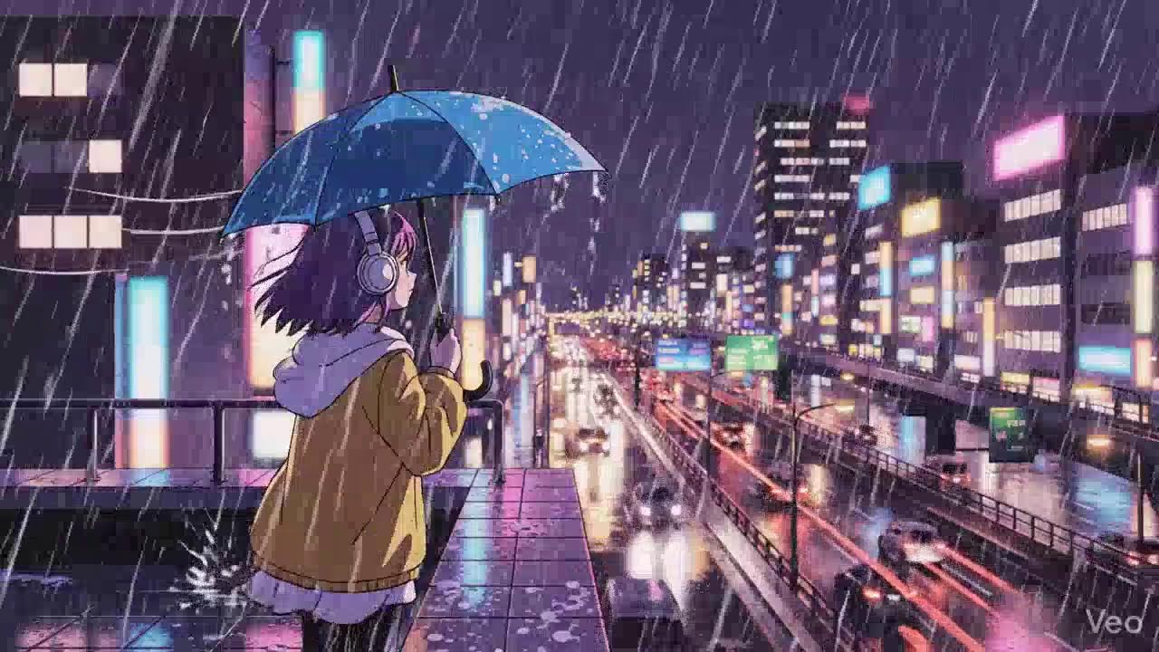 Rainy Neon Streets 🌧️ Japanese City Lofi | Study Beats