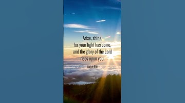 Thumbnail of Isaiah 60:1-Arise, Shine #biblesongs #biblememorization #bibleverseoftheday