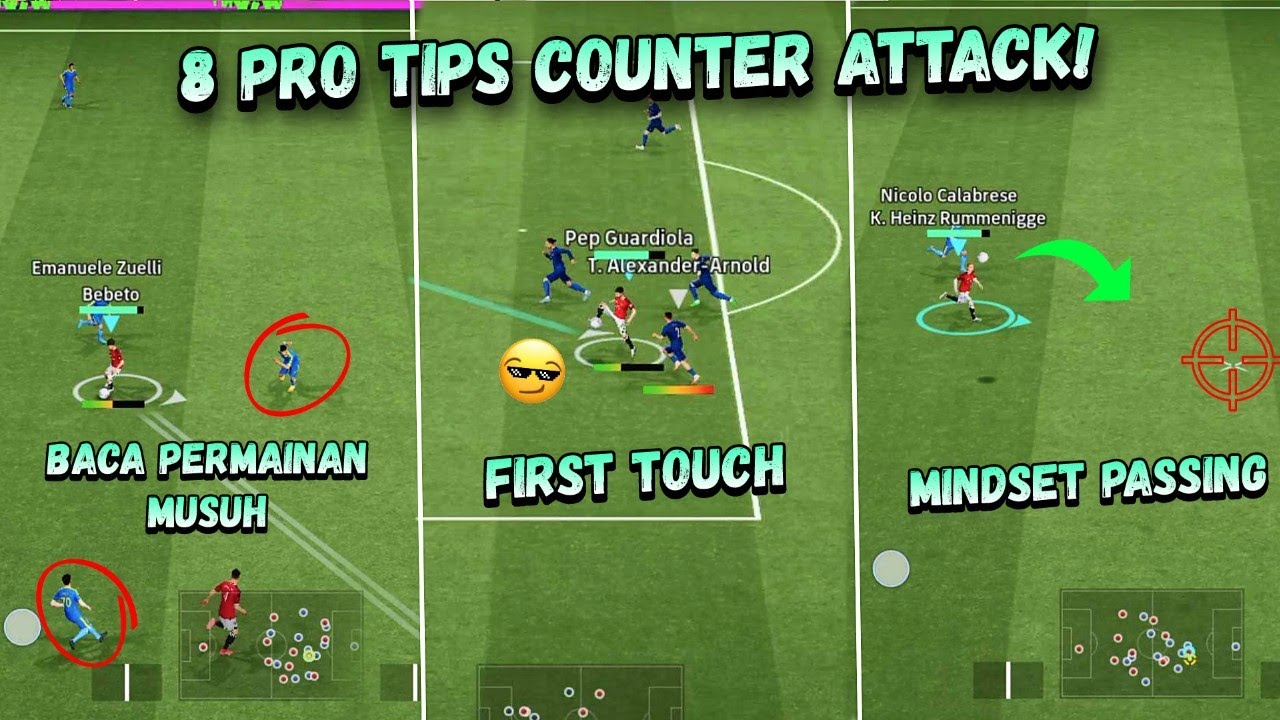8 TIPS UNTUK COUNTER ATTACK SEPERTI PRO PLAYER DI EFOOTBALL!! - EFOOTBALL 2026 MOBILE