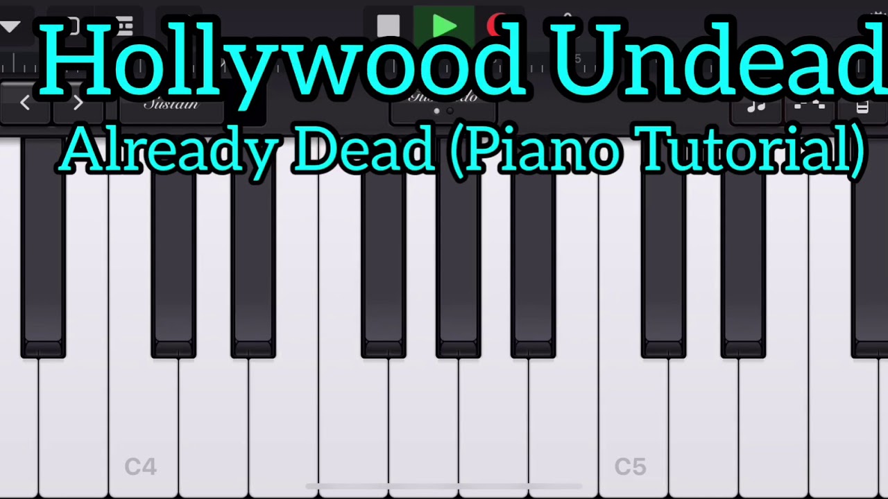 Hollywood Undead - Already Dead (Piano Tutorial) GalageBand