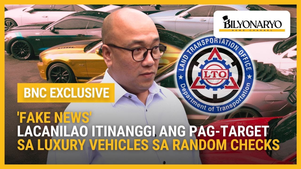 Asec. Markus Lacanilao itinanggi ang pag-target sa luxury vehicles sa random checks | Agenda Weekend