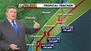 Tropical Storm Warning extended to Raleigh as storm tracks toward North Carolina coast