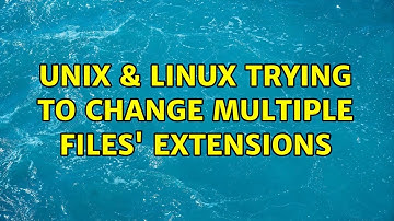 Unix & Linux: Trying to change multiple files