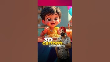 FREE 3D Cartoon Animation videos 😱 with Ai Tool ✅ #ai #3d #3dcartoonvideo