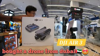 Drone price in Dubai, Bought the Drone from Dubai DJI AIR 3 FLY MORE COMBO @BengaluruHaida