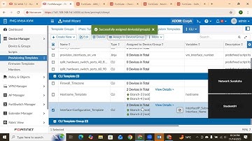 Interface configuration at Fortigate Firewall via FortiManager