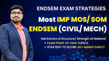 MOST IMP TOPICS SOM/ MOS/ SM | ENDSEM EXAM STRATEGIES | ENGINEERING | #sppu #engineering #som #mos