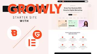 Blocksy, Elementor & Fluent Forms | Starter site digital marketing agencies and businesses WordPress