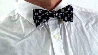 小花柄蝶ネクタイti-92