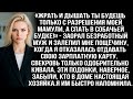 «Жрать и дышать ты будешь только с разрешения моей мамули, а спать в собачьей будке!»   заорал му