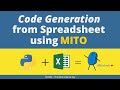 Auto Generating Python code by editing Spreadsheet using Mito