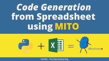 Auto Generating Python code by editing Spreadsheet using Mito