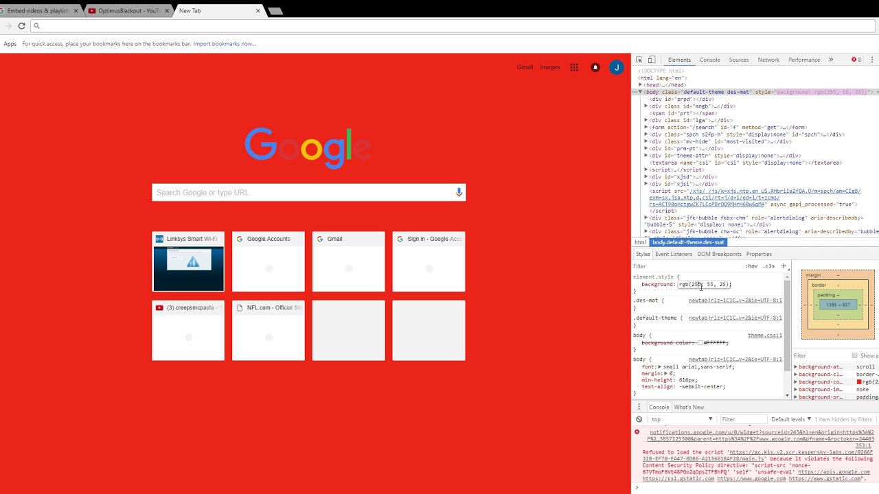 How To Change The Background Color On The Google Home Page YouTube