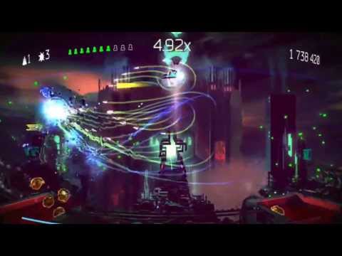 Прохождение одного из уровней Resogun (PS4)