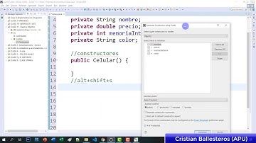Clases y Objetos en JAVA Crear clases y objetos constructores setter getter toString PARTE 2/6