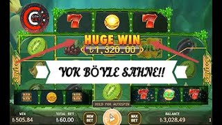 FRUİT PARTY - ÜST ÜSTE HUGE WIN! 170 KATI KAZANDIK #çekilişesonsaatler # fruitparty #SLOT