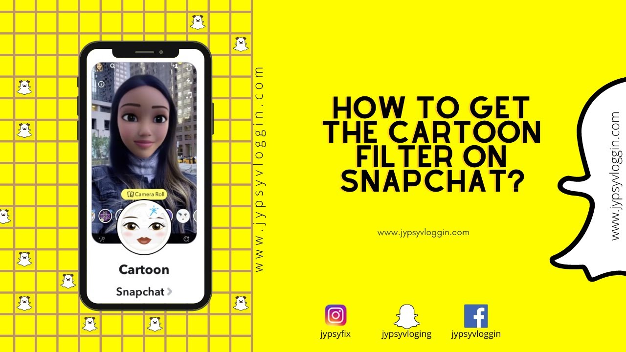 How to get the cartoon filter on snapchat - YouTube
