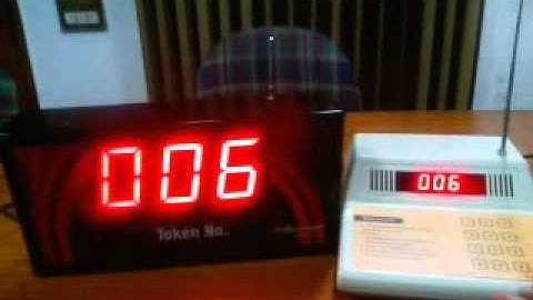 Token Display System Wireless.