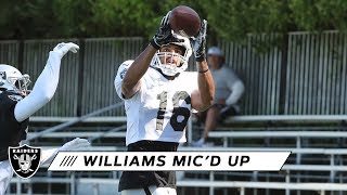 Go on the field with wide receiver tyrell williams as he is mic'd up
during 2019 training camp in napa, calif. visit
https://www.raiders.com for more. keep u...