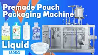 Fully Automatic Duplex Model Liquid Pre-made bags bags Horizontal Packaging Machine【HuaCheng】