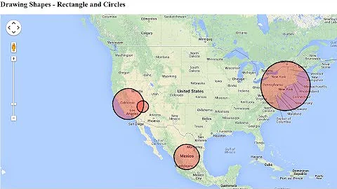 4. Drawing Shapes #1 - Rectangles, Circles in Google Maps (v3)