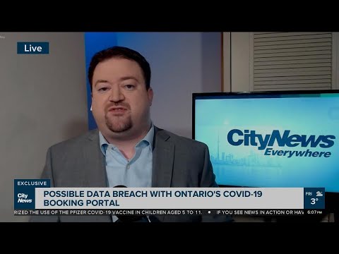 Possible data breach with Ontario's COVID-19 booking portal