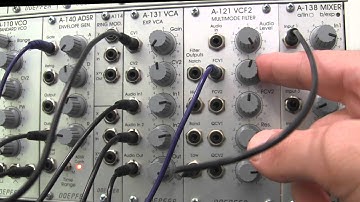 Doepfer A121 Multimode Filter- Modulation Demonstration