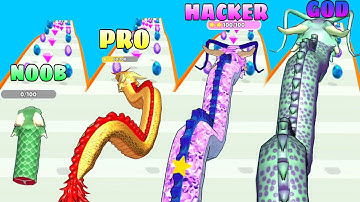 NOOB vs PRO vs HACKER vs GOD in Dragon Evolution Run (New Update)