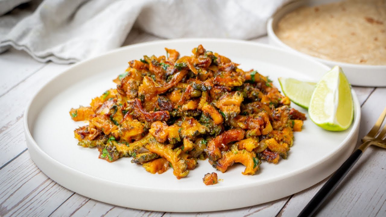 Karela Fry Sabzi Sautéed Bittergourd 🇮🇳 YouTube